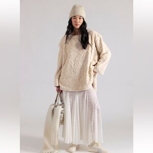 Free People Calla Sherpa Pullover NWT